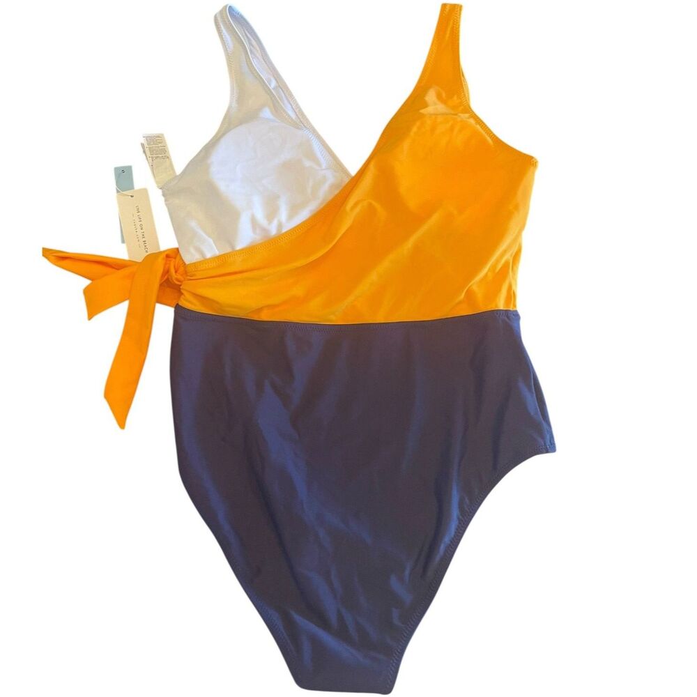 Cupshe Orange and Blue One Piece Swimsuit - Picture 2 of 9